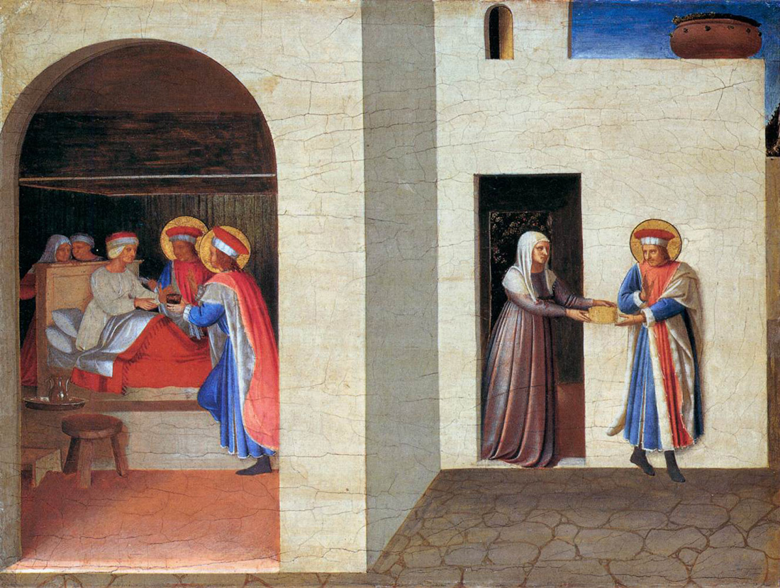 the healing of palladia by saint cosmas and saint damian 